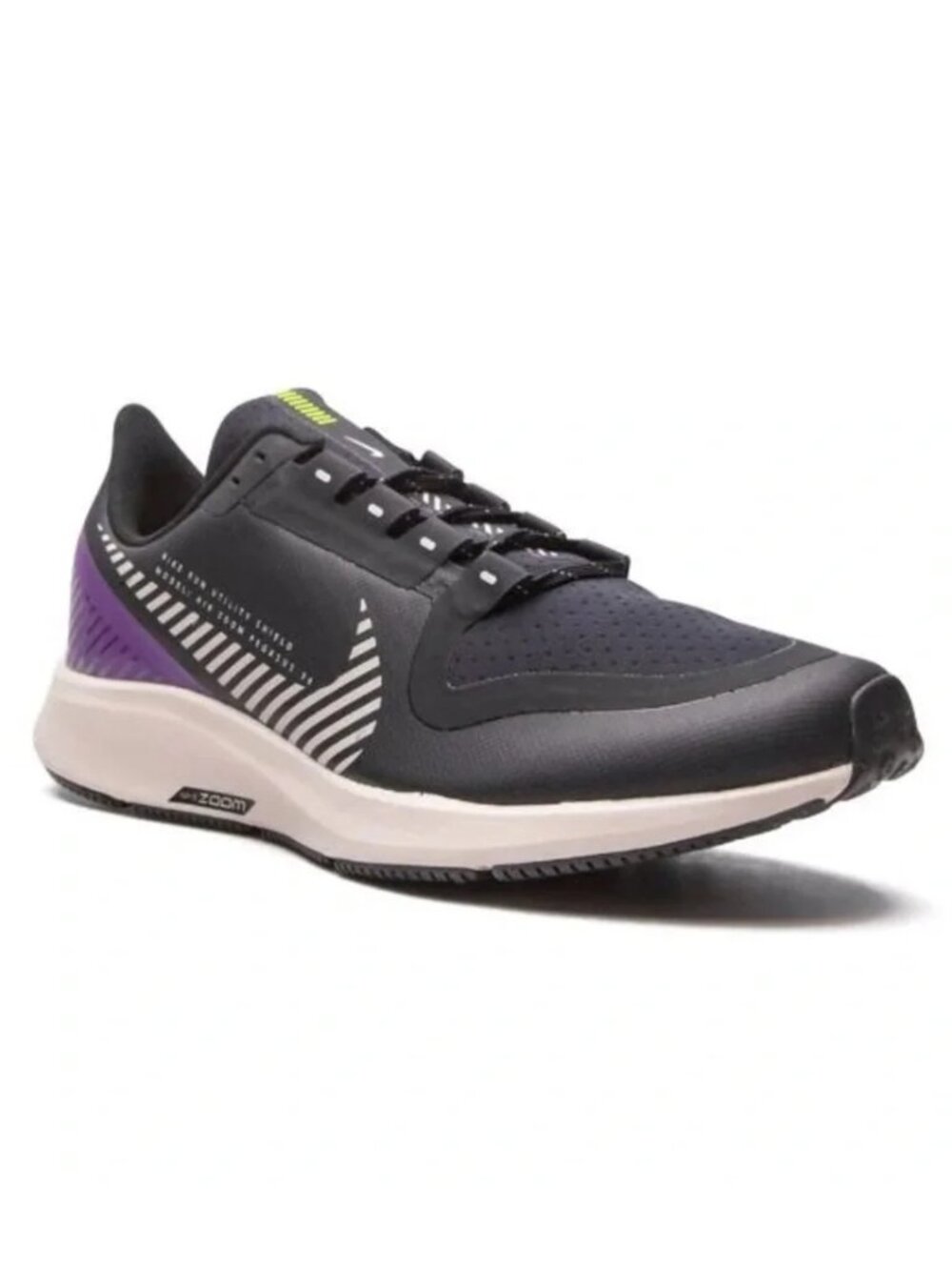 NEW Nike Air Zoom Pegasus 36 Shield Black Silver AQ8005-002 10 US 44 EUR 9 UK